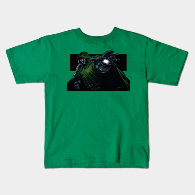 Doctor Doom Kids T-Shirt by lucastrati